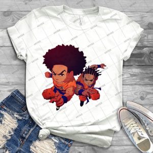 The Boondocks-Dragon Ball Z-Huey Freeman-Riley Freeman - Best Unisex Trending Handmade T-shirt Gift Idea For Men T-shirt For Woman