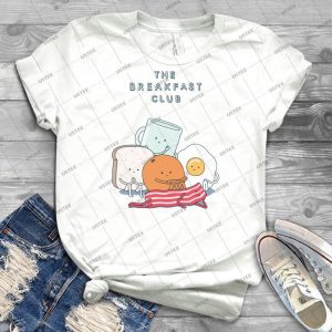 The Breakfast Club 17 - Vintage Men's Shirt Tshirt For Women Classic Handmade Shirt Retro Graphic Tee