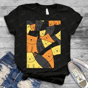 The Cats Are Watching 57 - Vintage Men's Shirt Tshirt For Women Classic Handmade Shirt Retro Graphic Tee
