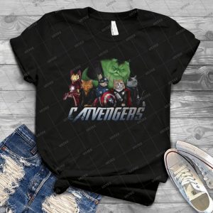 The Catvengers 47 - Vintage Men's Shirt Tshirt For Women Classic Handmade Shirt Retro Graphic Tee