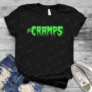 The Cramps Green Fuz 99 - Vintage Men's Shirt Tshirt For Women Classic Handmade Shirt Retro Graphic Tee