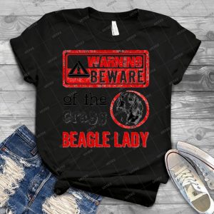The Crazy Beagle Lady - Vintage Men's Shirt Tshirt For Women Classic Handmade Shirt Retro Graphic Tee