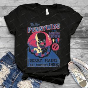 The Dancing Clown - Vintage Men's Shirt Tshirt For Women Classic Handmade Shirt Retro Graphic Tee