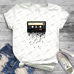 The Death Of The Cassette Tape- 5 - Vintage Men's Shirt Tshirt For Women Classic Handmade Shirt Retro Graphic Tee