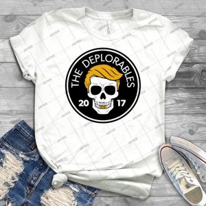 The Deplorables-Trump Maga Biker Skull 2017 - Gift Idea Shirt For Men Tee For Women Classic Retro Vintage Graphic T-Shirt