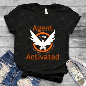 The Division Agent Activated - Vintage Men's Shirt Tshirt For Women Classic Handmade Shirt Retro Graphic Tee