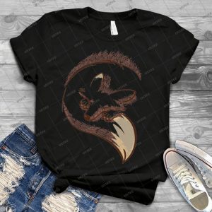 The Fox Is Sleeping 9 - Vintage Men's Shirt Tshirt For Women Classic Handmade Shirt Retro Graphic Tee
