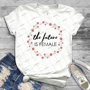 The Future Is Female - Gift Idea Shirt For Men Tee For Women Classic Retro Vintage Graphic T-Shirt