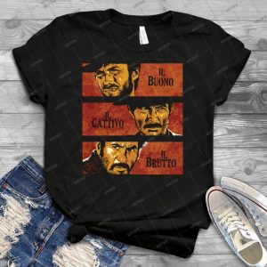 The Good, The Bad, And The Ugly 18 - Vintage Men's Shirt Tshirt For Women Classic Handmade Shirt Retro Graphic Tee