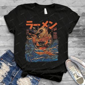 The Great Ramen Off Kanagawa - Best Unisex Trending Handmade T-shirt Gift Idea For Men T-shirt For Woman