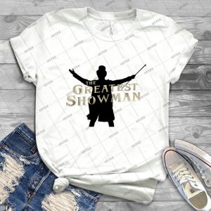 The Greatest Showman-Silhouette And Logo - Gift Idea Shirt For Men Tee For Women Classic Retro Vintage Graphic T-Shirt