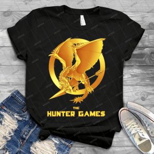 The Hunter Games 93 - Vintage Men's Shirt Tshirt For Women Classic Handmade Shirt Retro Graphic Tee