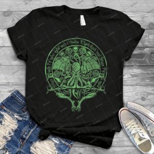The Idol Sick Green Variant Cthulhu God Art - Best Unisex Trending Handmade T-shirt Gift Idea For Men T-shirt For Woman