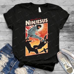 The Jesus Ninja 1 - Vintage Men's Shirt Tshirt For Women Classic Handmade Shirt Retro Graphic Tee