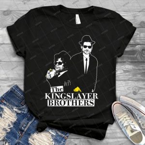 The Kingslayer Brothers  32 - Vintage Men's Shirt Tshirt For Women Classic Handmade Shirt Retro Graphic Tee