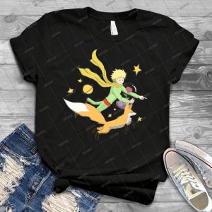 The Little Prince - Flight Through Space  53 - Gift Idea Shirt For Men Tee For Women Classic Retro Vintage Graphic T-Shirt