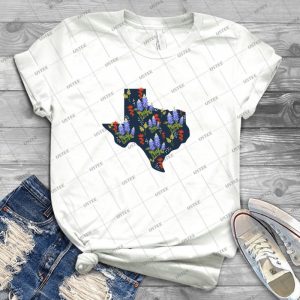 The Lone Star State Of Wildflowers 93 - Trending Shirt For Women Vintage Retro Tee For Men Kid's T-Shirt Handmade Shirt