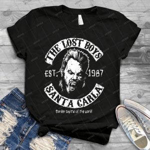 The Lost Boys Motorcycle Club 55 - Vintage Men's Shirt Tshirt For Women Classic Handmade Shirt Retro Graphic Tee