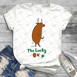 The Lucky Ox - Best Unisex Trending Handmade T-shirt Gift Idea For Men T-shirt For Woman