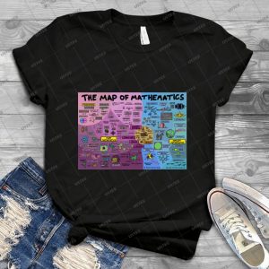 The Map Of Mathematics - Best Unisex Trending Handmade T-shirt Gift Idea For Men T-shirt For Woman
