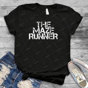 The Maze Runner - White - - Vintage Men's Shirt Tshirt For Women Classic Handmade Shirt Retro Graphic Tee