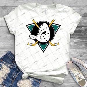 The Mighty Ducks - Vintage Men's Shirt Tshirt For Women Classic Handmade Shirt Retro Graphic Tee