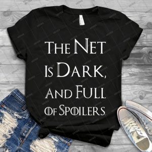The Net Is Dark And Full Of Spoilers 99 - Vintage Men's Shirt Tshirt For Women Classic Handmade Shirt Retro Graphic Tee