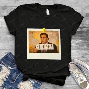 The Office-Michael Scott Funny Thief Photo-Graphic Design - Gift Idea Shirt For Men Tee For Women Classic Retro Vintage Graphic T-Shirt
