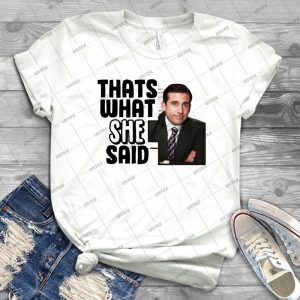 The Office-That S What She Said - Gift Idea Shirt For Men Tee For Women Classic Retro Vintage Graphic T-Shirt