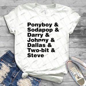 The Outsiders - Full Character List 67 - Trending Shirt For Women Vintage Retro Tee For Men Kid's T-Shirt Handmade Shirt