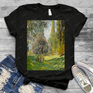 The Parc Monceau-Claude Monet - Best Unisex Trending Handmade T-shirt Gift Idea For Men T-shirt For Woman