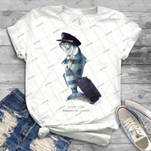 The Pilot 80 - Vintage Men's Shirt Tshirt For Women Classic Handmade Shirt Retro Graphic Tee