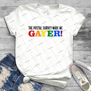 The Postal Survey Made Me Gayer - Gift Idea Shirt For Men Tee For Women Classic Retro Vintage Graphic T-Shirt