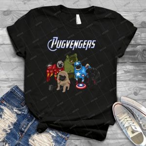The Pugvengers - Gift Idea Shirt For Men Tee For Women Classic Retro Vintage Graphic T-Shirt