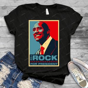 The Rock For President-2020 - Gift Idea Shirt For Men Tee For Women Classic Retro Vintage Graphic T-Shirt