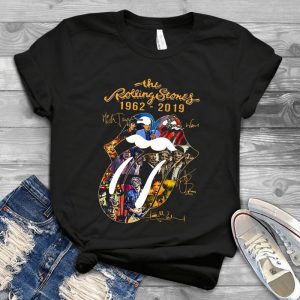 The Rolling Stones 1962 2019 Signatures Of Members Shirt - The Rolling Stones Music Band Vintage Style Handmade Shirt