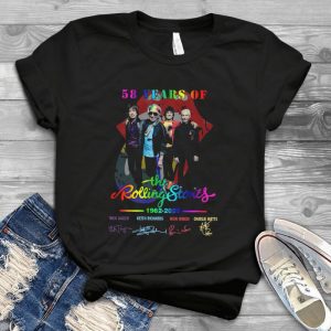 The Rolling Stones In Loving Memory 58 Years Of Stones 1962 2020 Members Signatures Handmade Shirt