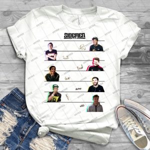 The Sidemen Signatures - Vintage Men's Shirt Tshirt For Women Classic Handmade Shirt Retro Graphic Tee