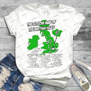The Sitcom Map Of The British Isles 53 - Trending Shirt For Women Vintage Retro Tee For Men Kid's T-Shirt Handmade Shirt