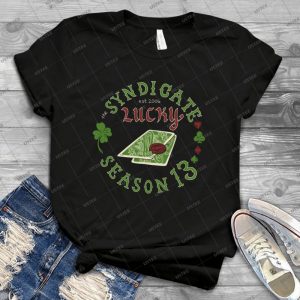 The Syndicate-Lucky Season 13 - Vintage Men's Shirt Tshirt For Women Classic Handmade Shirt Retro Graphic Tee