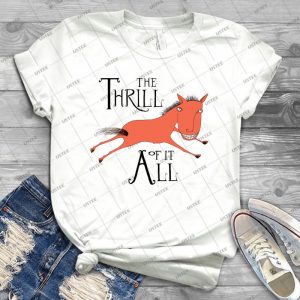 The Thrill Of It All Horse 33 - Vintage Men's Shirt Tshirt For Women Classic Handmade Shirt Retro Graphic Tee