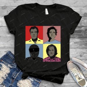The Top Gear Team - Pop Art 72 - Vintage Men's Shirt Tshirt For Women Classic Handmade Shirt Retro Graphic Tee