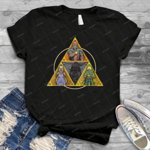 The Triforce--- And A Bit Of Darkness - Vintage Men's Shirt Tshirt For Women Classic Handmade Shirt Retro Graphic Tee