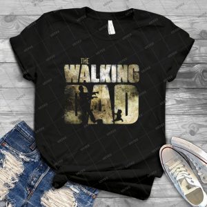 The Walking Dad 44 - Vintage Men's Shirt Tshirt For Women Classic Handmade Shirt Retro Graphic Tee