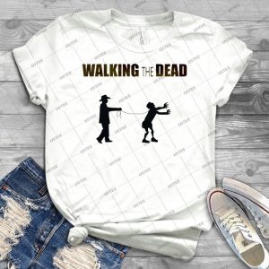 The Walking Dead - Vintage Men's Shirt Tshirt For Women Classic Handmade Shirt Retro Graphic Tee