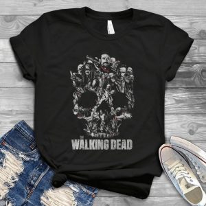 The Walking Dead All Members Skull Art - Zombie Art Twd Handmade Shirt