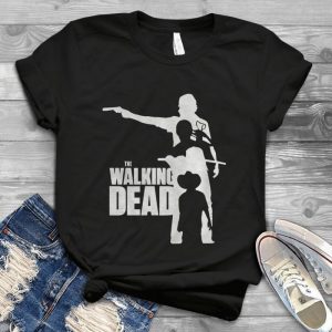 The Walking Dead With Daryl Dixon Rick Grimes Tee - Season 10 Of Walking Dead Twd Retro Style Handmade Shirt