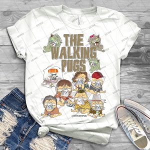 The Walking Pugs - Best Unisex Trending Handmade T-shirt Gift Idea For Men T-shirt For Woman