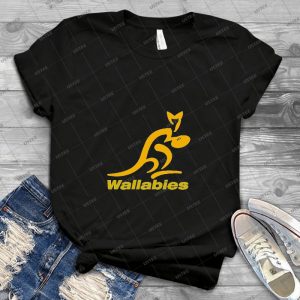 The Wallabies Rugby - Vintage Men's Shirt Tshirt For Women Classic Handmade Shirt Retro Graphic Tee