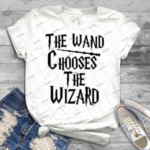 The Wand Chooses The Wizard - Trending Shirt For Women Vintage Retro Tee For Men Kid's T-Shirt Handmade Shirt